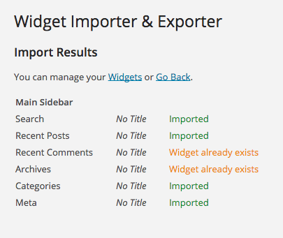 Import-results