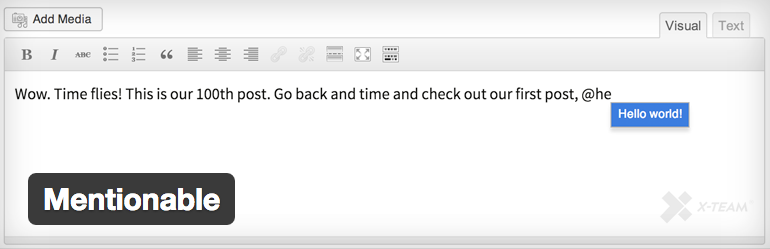 Mentionable plugin